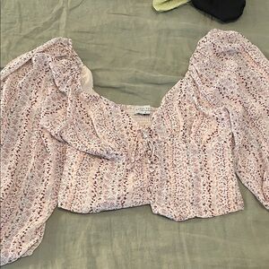 Floral Puff Sleeve Top